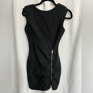 Zara Black Lowback Dress with zipper detail